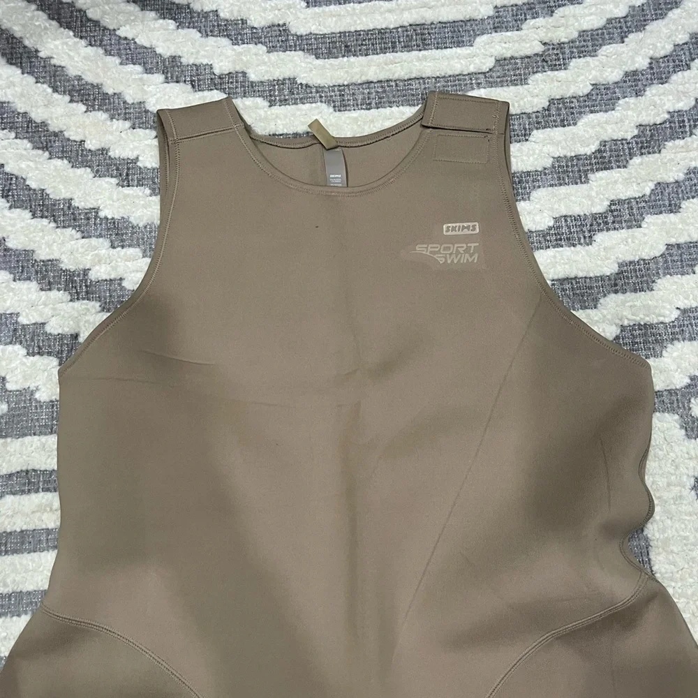 NWT‎ Skims Womens Sport Swim Full Length One Piece dessert SW-BSF-0070